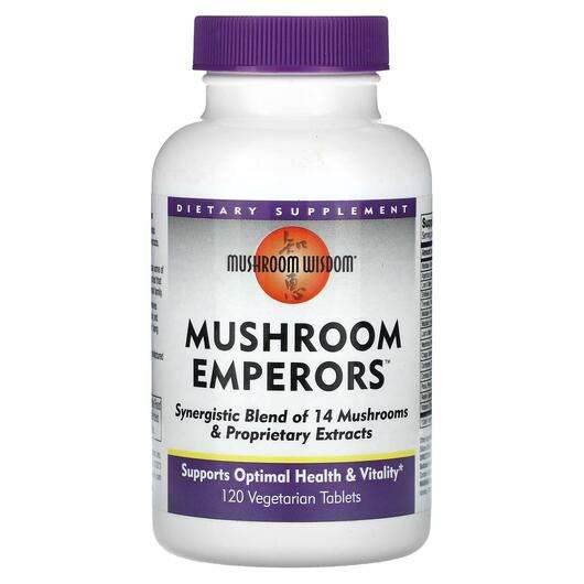 Основне фото товара Mushroom Wisdom, Mushroom Emperors, Гриби, 120 таблеток