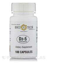 Tech Pharmacal, D3-5 Cholecalciferol, Вітамін D3, 100 капсул