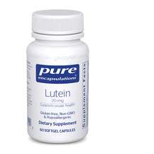Лютеїн Lutein 20 mg Pure Encapsulations 60 капсул