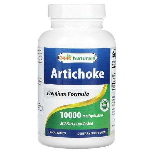 Основное фото товара Best Naturals, Артишок Экстракт, Artichoke 10000 mg, 180 капсул