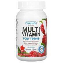 YumV's, Multi Vitamin for Teens Raspberry Flavor, 60 Jellies