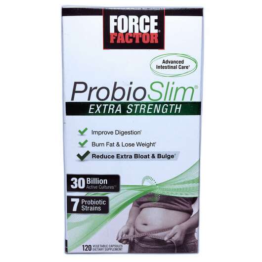 ProbioSlim Extra Strength 30 Billion CFU, Пробиотики, 120 капсул