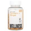 Фото товару T-RQ, Turmeric + Ginger Wellness, Куркумін, 60 цукерок