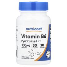 Vitamin B6 100 mg Витамин B Nutricost 30 капсул