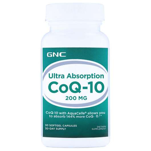 Ultra Absorption CoQ-10 200 mg 30, Ultra Absorption CoQ -10 200 мг, 30 капсул