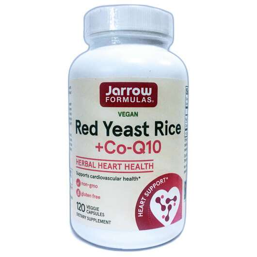 Red Yeast Rice + Co-Q10, Червоний дріжджовий рис, 120 капсул