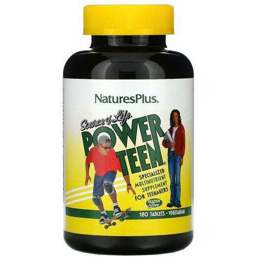 Основне фото товара Natures Plus, Power Teen, Мультивітаміни для підлітків, 180 та...