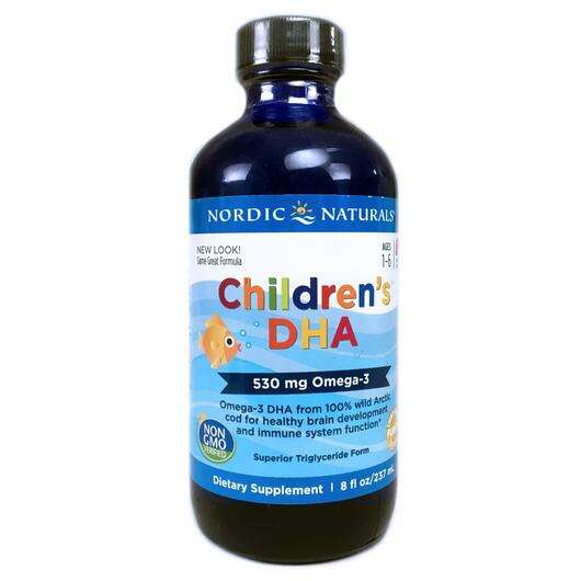 Основне фото товара Nordic Naturals, Children's DHA 530 mg, Дитяча ДГК Полуниця, 2...