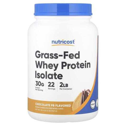 Основное фото товара Nutricost, Протеин, Grass-Fed Whey Protein Isolate, 907 г