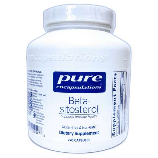 Основне фото товара Pure Encapsulations, Beta-Sitosterol, Бета Ситостерол, 270 капсул
