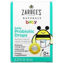 Zarbees, Пробиотики, Baby Daily Probiotic Drops 0+ Months, 8 мл