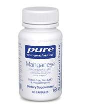 Pure Encapsulations, Марганец, Manganese Aspartate/Citrate, 60...