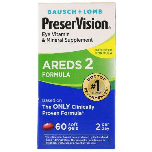 Основне фото товара Bausch & Lomb PreserVision AREDS 2 Formula, Підтримка здор...