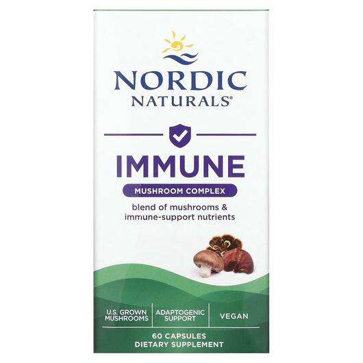 Основне фото товара Nordic Naturals, Immune Mushroom Complex, Комплекс грибів, 60 ...