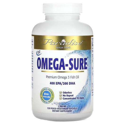 Фото товару Omega-Sure Premium Omega 3 Fish Oil 1000 mg