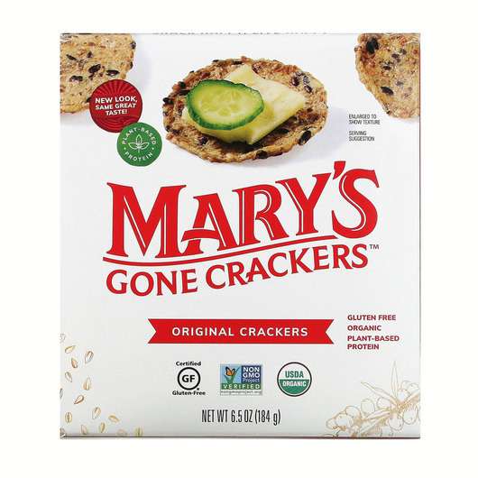 Mary s Gone Crackers Organic Original Crackers 184, Печиво, 184 г