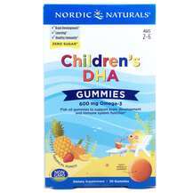 Nordic Naturals, Children's DHA Gummies, Дитяча ДГК, 30 цукерок