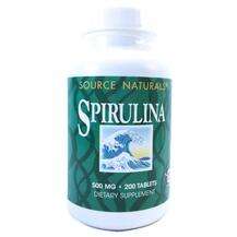Source Naturals, Spirulina 500 mg 200, Спіруліна 500 мг, 200 т...