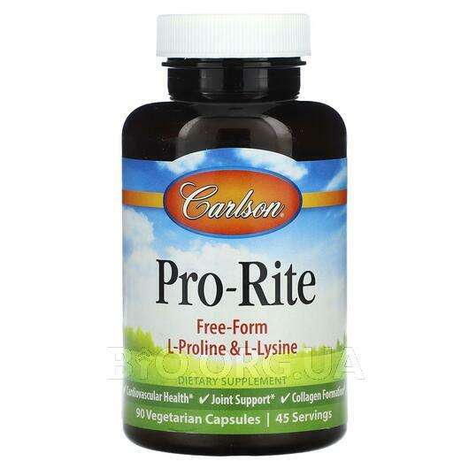 Pro-Rite, L-Пролін, 90 капсул