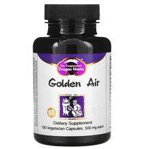 Dragon Herbs, Golden Air 500 mg, Підтримка органів дихання, 10...