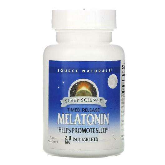 Основне фото товара Melatonin Timed Release 2 mg 240, Мелатонін Timed Release 2 мг...