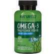 Фото товару Naturelo, Omega-3 Triglyceride Fish Oil 1100 mg, ДГК, 60 капсул