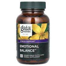 Gaia Herbs, Emotional Balance, Підтримка стресу, 60 капсул