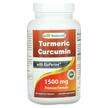 Фото товару Best Naturals, Turmeric Curcumin 1500 mg, Куркумін, 180 капсул