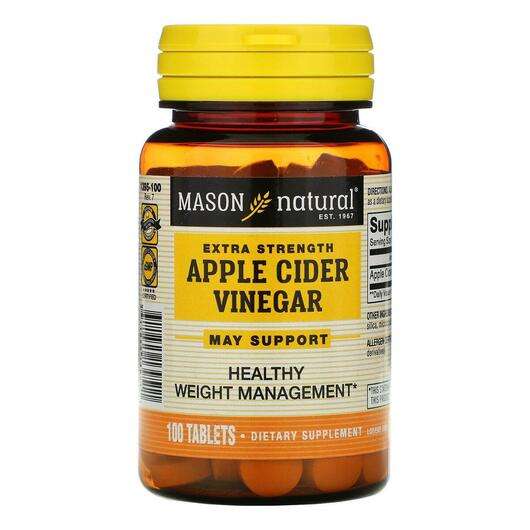 Основне фото товара Mason, Extra Strength Apple Cider Vinegar 100, Яблучний оцет, ...