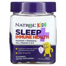 Natrol, Kids Sleep + Immune Health Berry, Підтримка сну, 50 та...