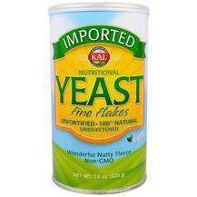 KAL, Пищевые дрожжи, Yeast Fine Flakes, 220 г