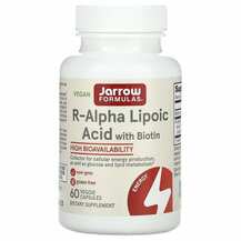 Jarrow Formulas, R-альфа липоевая + биотин, R-Alpha Lipoic + B...