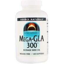 Source Naturals, Mega-GLA 300 120, Mega GLA 300, 120 капсул