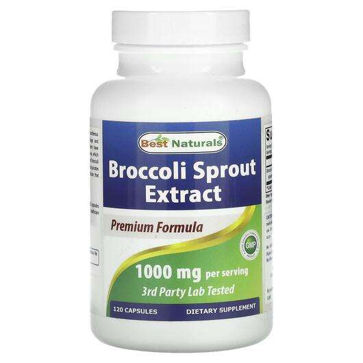 Основне фото товара Best Naturals, Broccoli Sprout Extract 1000 mg 120 Capsules, Б...