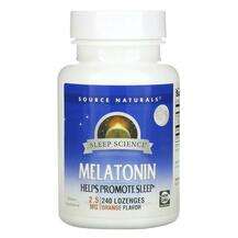 Source Naturals, Melatonin Orange Flavored Lozenge 2.5 mg, Мел...