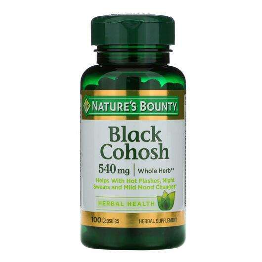 Black Cohosh 540 mg, Клопогон 540 мг, 100 капсул