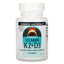Source Naturals, Vitamin K2 100 mcg, 60 Tablets