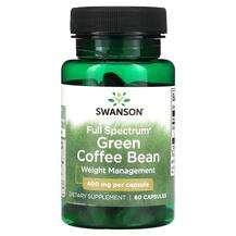 Swanson, Full Spectrum Green Coffee Bean 400 mg, Екстракт Зеле...