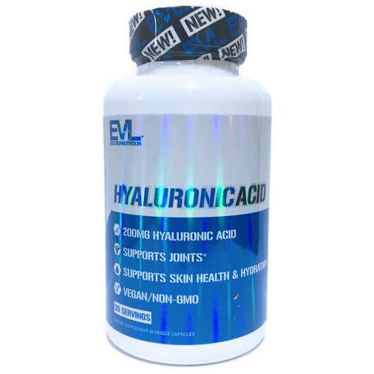 Hyaluronic Acid 200 mg, Гіалуронова кислота, 30 капсул