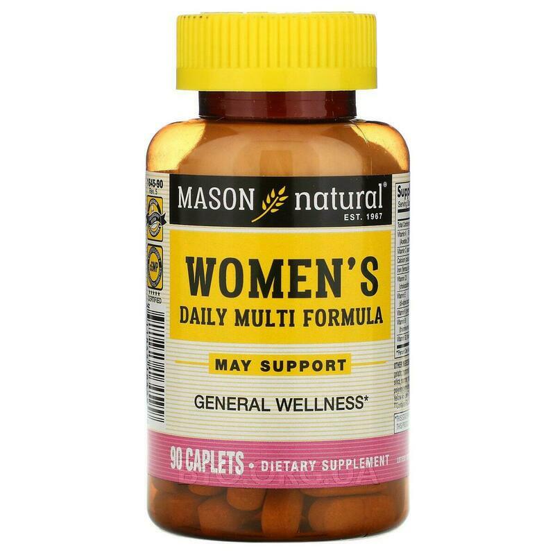 Women S Daily Multi Formula 90 Caplets Mason Natural