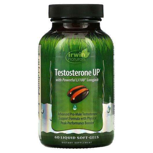 Основне фото товара Irwin Naturals, Testosterone UP, Тестостеронові бустери, 60 ка...