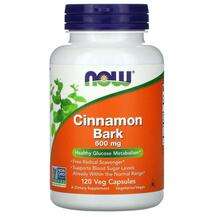 Now, Cinnamon Bark 600 mg, 120 Capsules