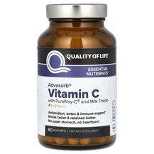 Quality of Life, Витамин C, Advasorb Vitamin C, 60 капсул