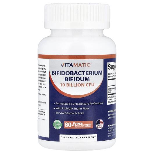 Основне фото товара Bifidobacterium Bifidum, Біфідобактерії, 60 DRcaps Hypromellose C