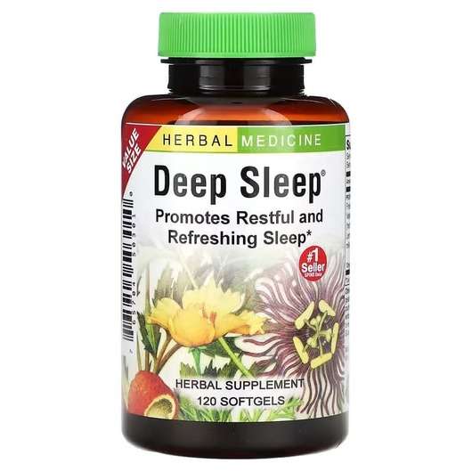 Основное фото товара Herbs Etc., Поддержка сна, Deep Sleep, 120 капсул