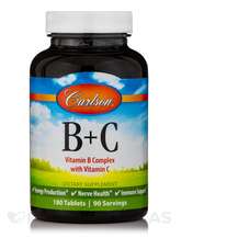 Vitamins B + C Витамины Carlson 180 таблеток