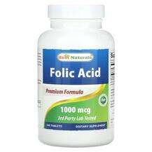Best Naturals, Folic Acid 1000 mcg, 240 Tablets