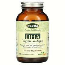 Flora, DHA Vegetarian Algae, DHA з водоростей, 60 капсул