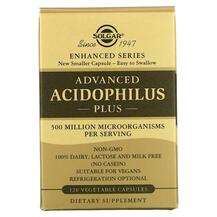 Solgar, Advanced Acidophilus Plus, Ацидофілус, 120 капсул