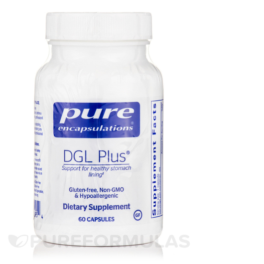 Основное фото товара Pure Encapsulations, Лакрица, DGL Plus, 60 капсул